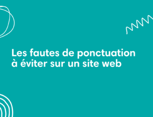 fautes de ponctuations
